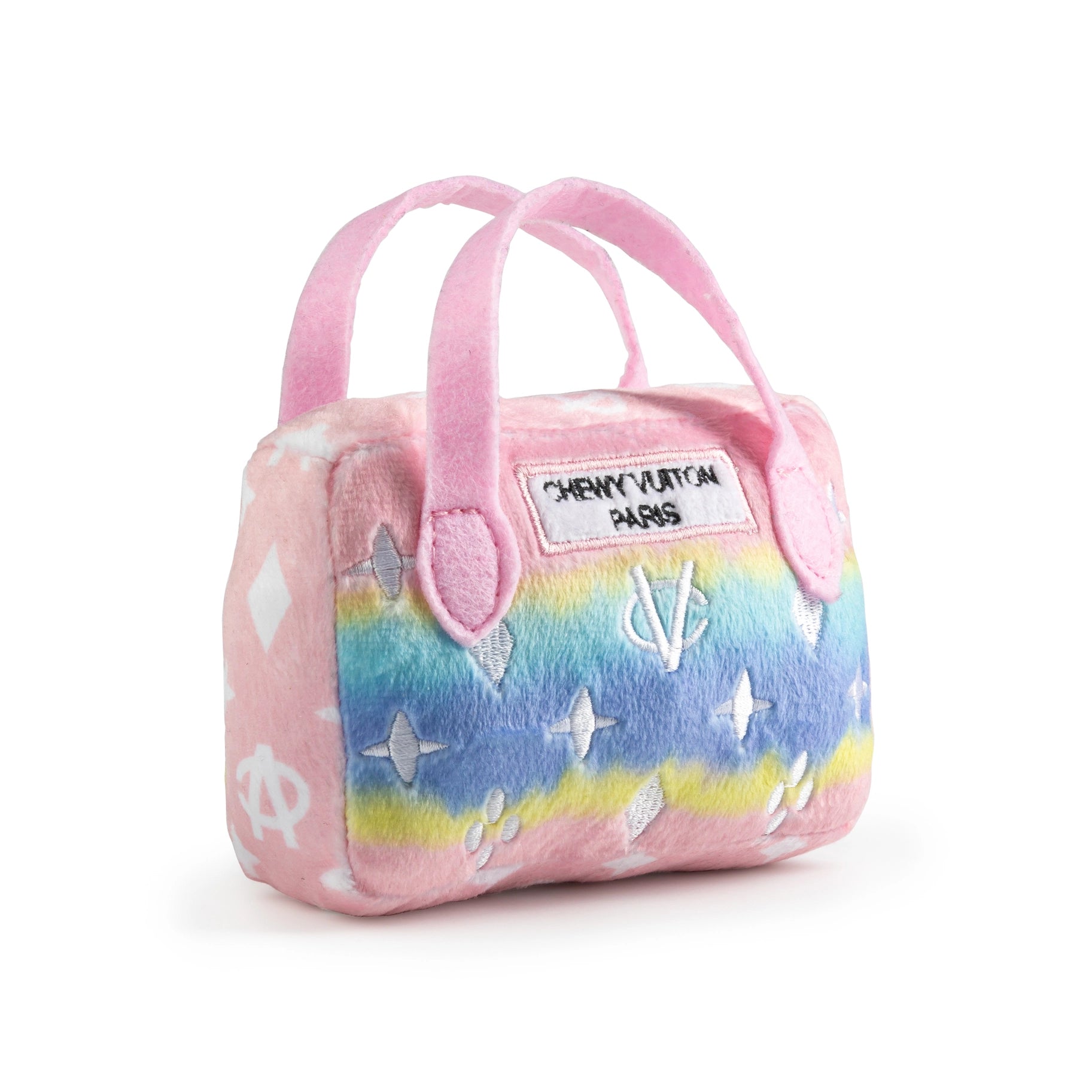 Pink Ombre Chewy Vuiton Handbag Squeaker Dog Toy – FletchandLo